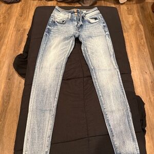 Kan can mid rise ankle skinny jean
